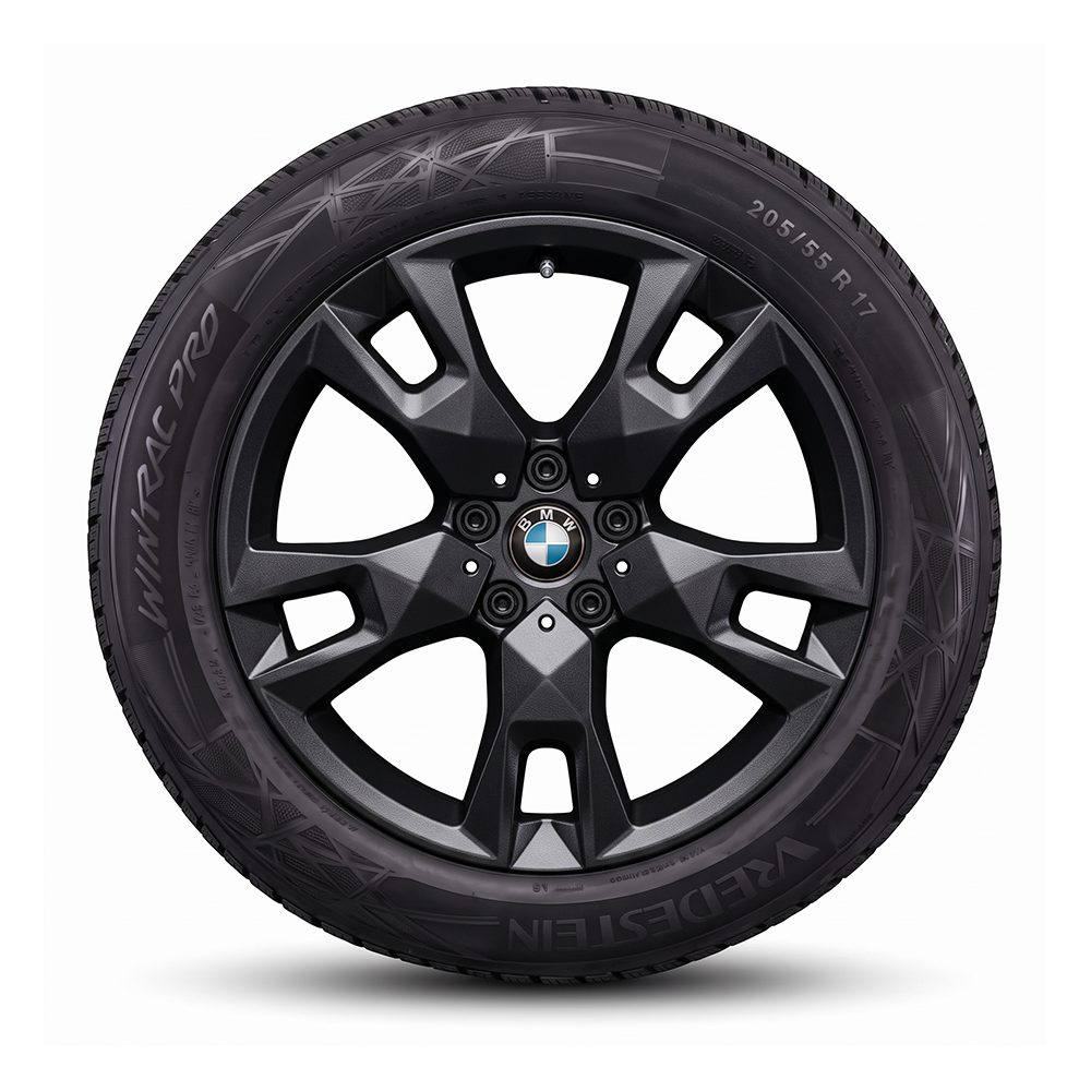 Koła zimowe BMW Seria 1/2 Gran Coupé M Star-Spoke 968M Jet Black R18