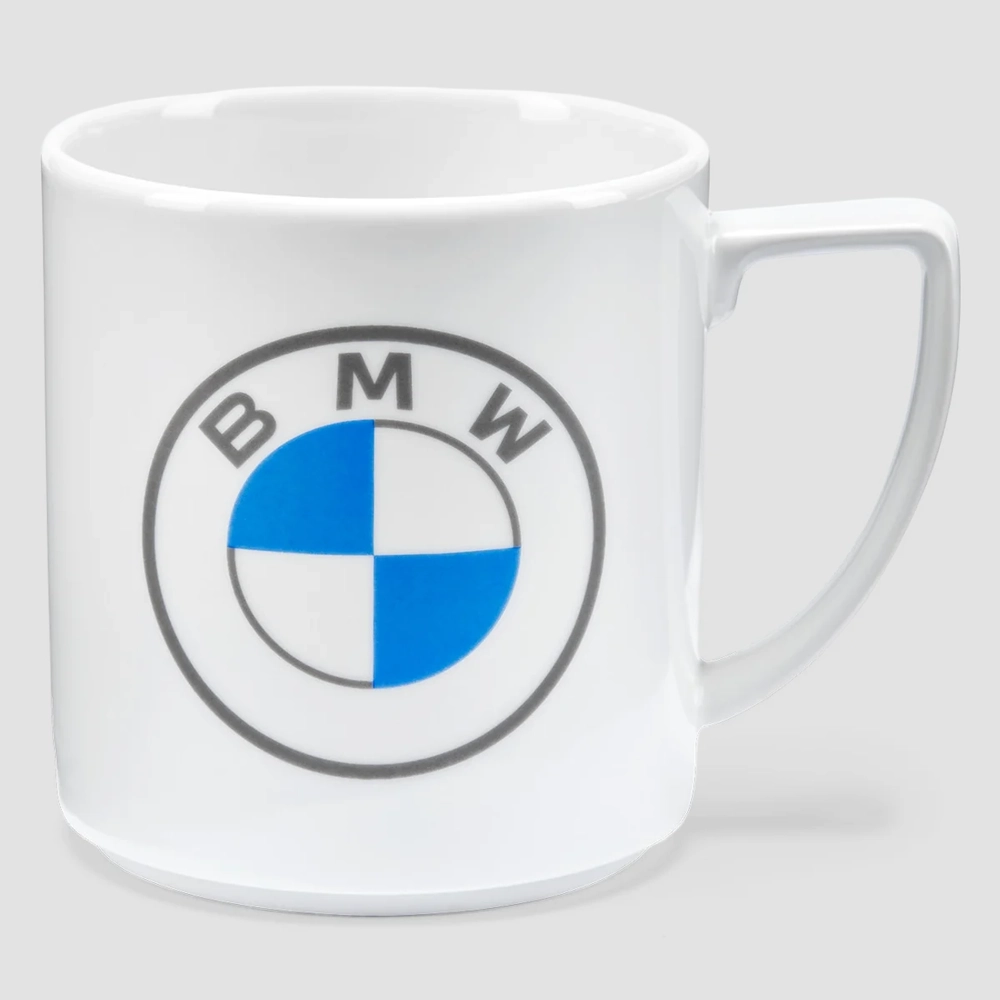 Kubek porcelanowy BMW z logo, biały 420 ml
