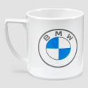 Kubek porcelanowy BMW z logo, biały 420 ml
