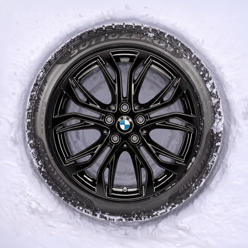 Koła zimowe BMW X1 F48/X2 F39 Y-Spoke 566 Jet Black R18 Run-Flat