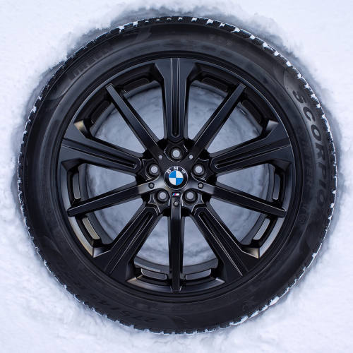 Koła zimowe BMW X5/X6 LCI M Performance Star-Spoke 748M Jet Black Matt R20 Run-Flat
