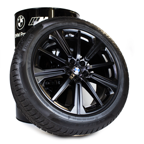 Koła zimowe BMW X5/X6 LCI M Performance Star-Spoke 748M Jet Black Matt R20 Run-Flat