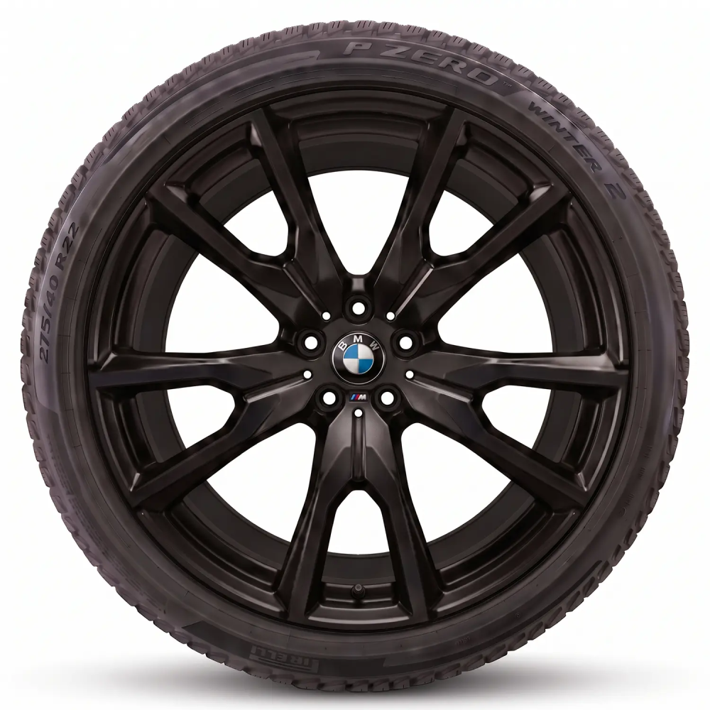 Koła zimowe BMW X7 G07 LCI M V-Spoke 755M Jet Black Matt R22