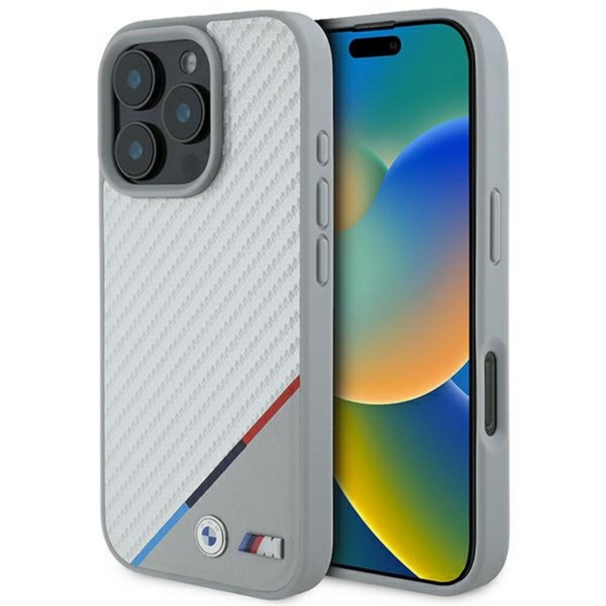 Etui BMW do iPhone 16 Pro Max - M Carbon Tricolor  | Oficjalny Dealer