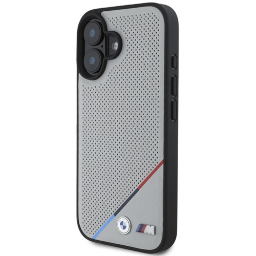 Etui BMW M Perforated Tricolor Line do iPhone 16 | Oficjalny Dealer