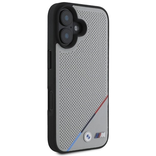 Etui BMW M Perforated Tricolor Line do iPhone 16 | Oficjalny Dealer