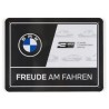 Metalowa tablica - BMW 50 JAHRE Freude am Fahren | Oficjalny Dealer