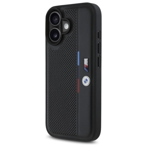 Etui BMW M Perforated Tricolor do iPhone 16 | Oficjalny Dealer