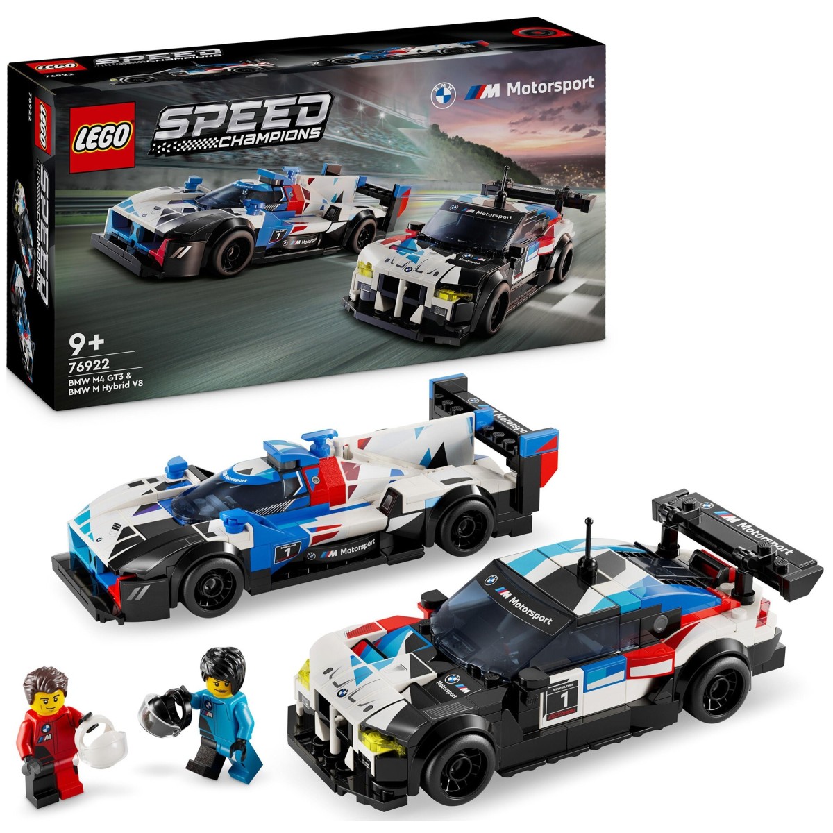 Zestaw LEGO® Speed Champions – BMW M4 GT3 & M Hybrid V8 | Oficjalny Dealer