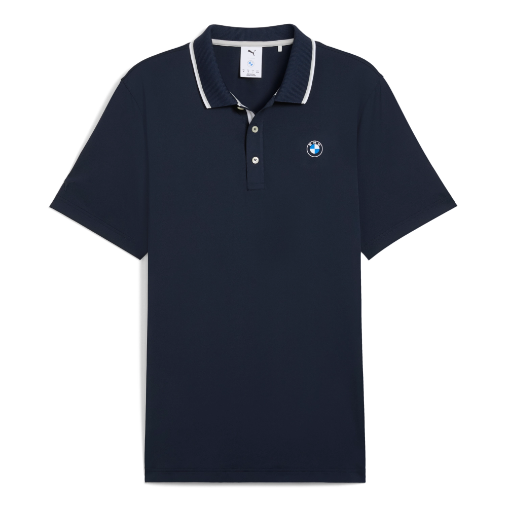 PUMA x BMW Golf Koszulka Polo Cloudspun Bridges - Granatowa | Oficjalny Dealer