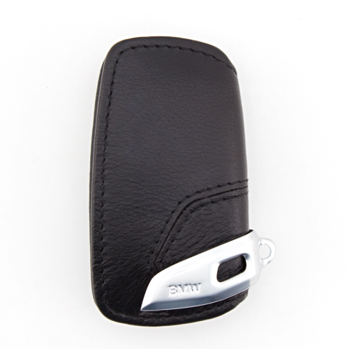 Skórzane Etui na kluczyk BMW - Czarne