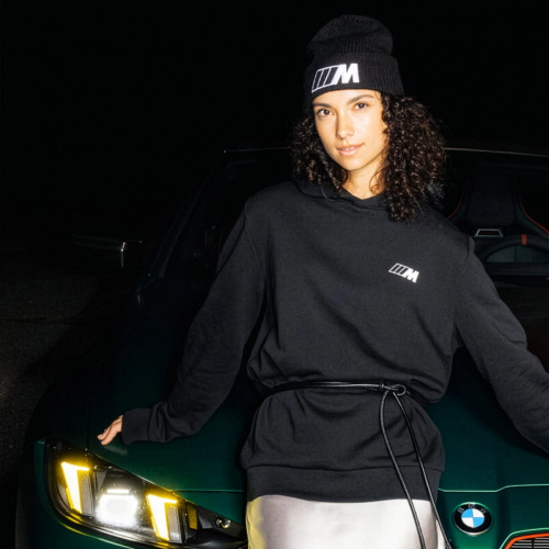 Czapka zimowa BMW M Beanie – czarna, poliester z recyklingu