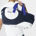Torba podróżna MINI Car Face Detail – 26 l, niebieska