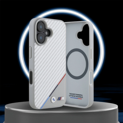 Etui do iPhone 16 BMW M Carbon Tricolor Line MagSafe | Oficjalny Dealer