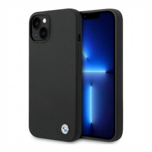 Etui BMW do iPhone 13 / 14 / 15 – Hardcase Silicone z metalowym logo | Oficjalny Dealer