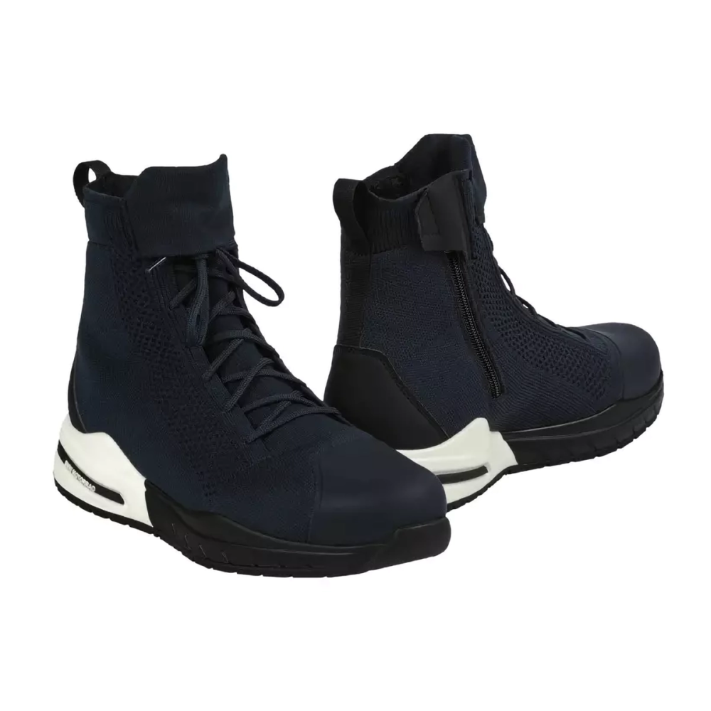 Sneakersy BMW Motorrad Ginza – niebieskie, 3D Knit i norma DIN EN 13634
