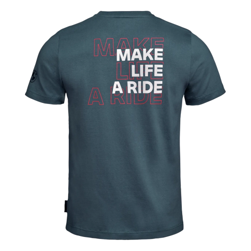 Koszulka BMW Motorrad Make Life A Ride Logo - Szara  | Oficjalny Dealer