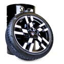 Koło Zimowe MINI JCW Flag Spoke 949 Jet Black Uni Bright Turned, R20 | Oficjalny Dealer