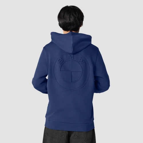 Bluza z kapturem BMW Core Reverse Symbol - Niebieska | Oficjalny Dealer