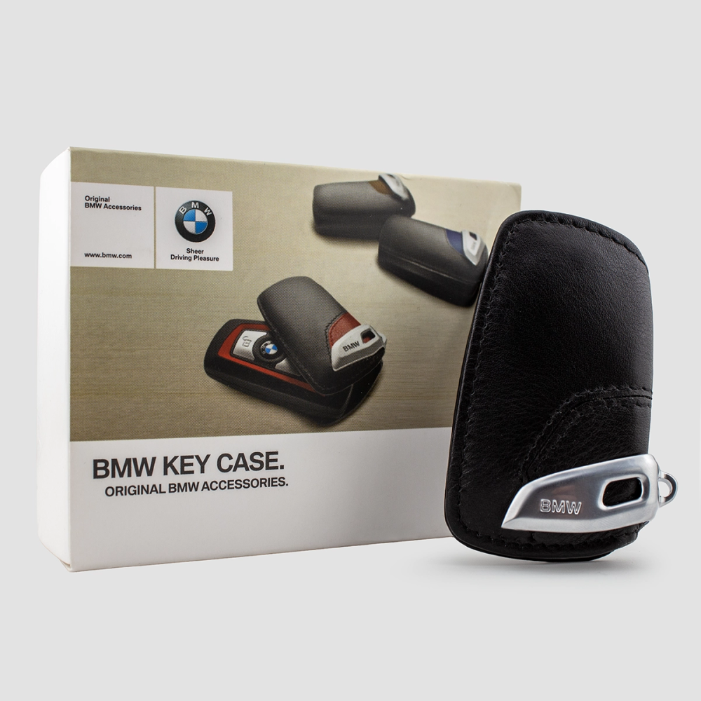 Skórzane Etui na kluczyk BMW - Czarne | Oficjalny Dealer