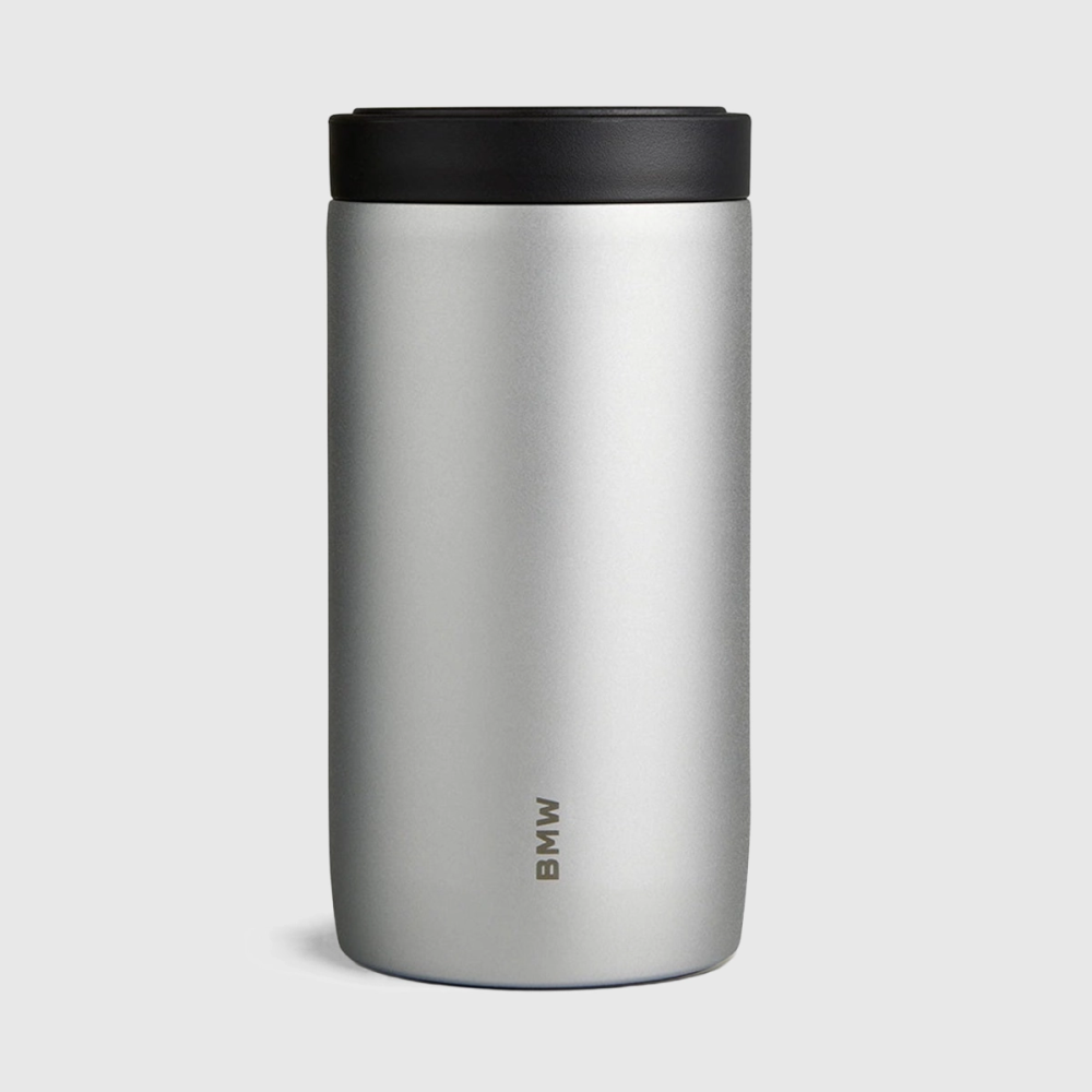 Kubek termiczny BMW Push 330 ml - Srebrny | Oficjalny Dealer