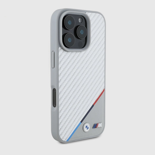 Etui BMW M Carbon Tricolor do iPhone 16 Pro | Oficjalny Dealer