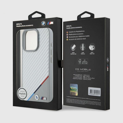 Etui BMW M Carbon Tricolor do iPhone 16 Pro | Oficjalny Dealer