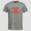 Koszulka BMW Motorrad Make Life a Ride - Szara | Oficjalny Dealer
