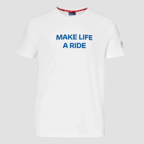 Koszulka BMW Motorrad Make Life a Ride - Biała | Oficjalny Dealer