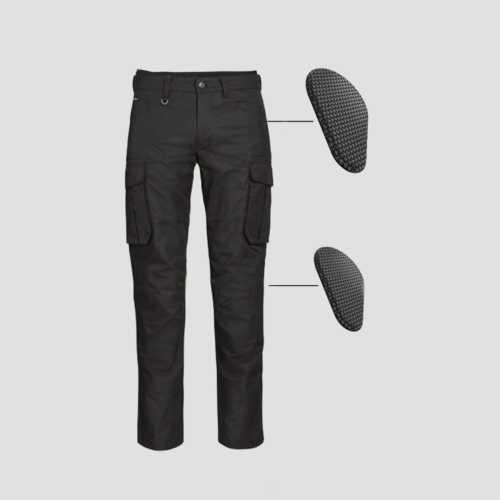Męskie spodnie BMW Motorrad Stachus Czarne – spodnie cargo motocyklowe