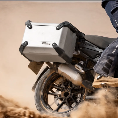 Aluminiowy srebrny kufer boczny BMW R...
