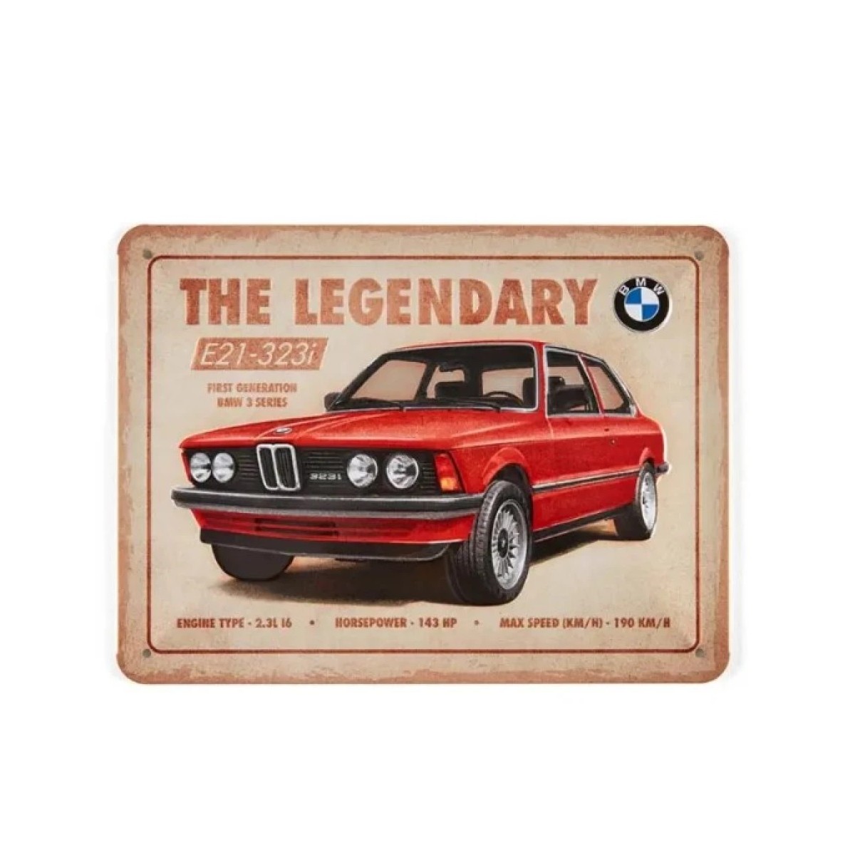 Metalowa tablica - The Legendary (E21) | Oficjalny Dealer