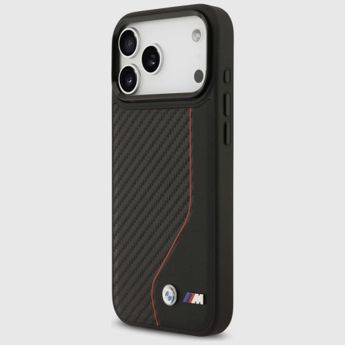 Etui BMW M Carbon Twisted Red Line MagSafe iPhone 17 Pro Max 6.9"