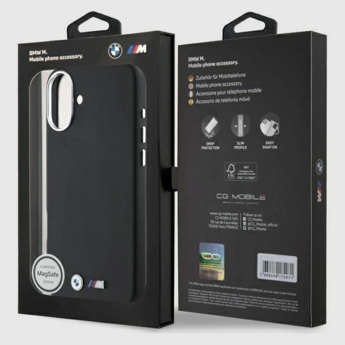 Etui BMW M Smooth Full Wrapped Metal iPhone 16 MagSafe