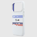 Etui BMW M Silicon Horizontal Line MagSafe iPhone 17 Pro Białe