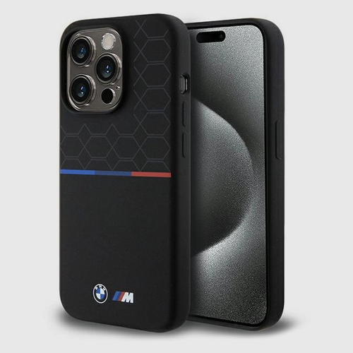 Etui BMW Silicone Pattern MagSafe iPhone 15 Pro 6.1"