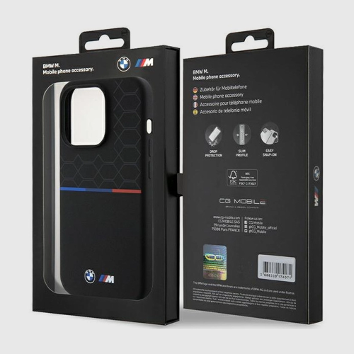 Etui BMW Silicone Pattern MagSafe iPhone 15 Pro 6.1"
