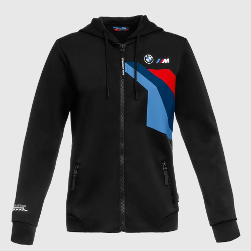 Damska bluza BMW Motorrad Motorsport Zip Hoodie czarna | Bluza Motorsport