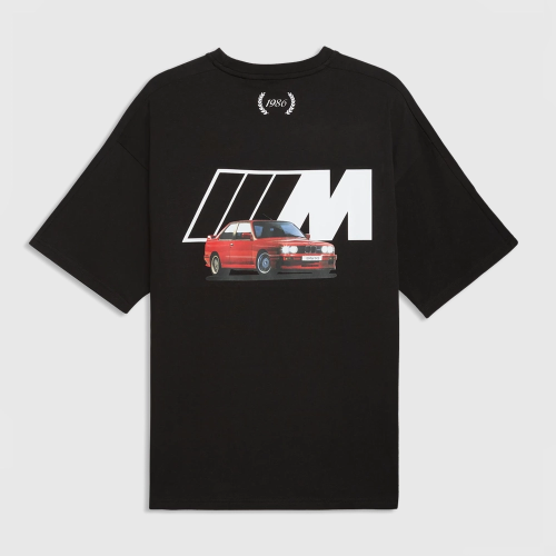 T-shirt BMW M M3 E30 czarny unisex | BMW M / PUMA