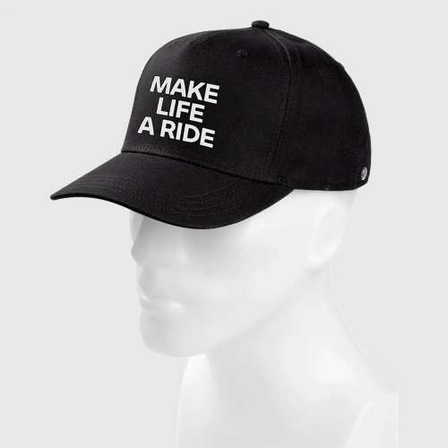Unisex czapka BMW Motorrad Make Life a Ride czarna | Czapka z daszkiem