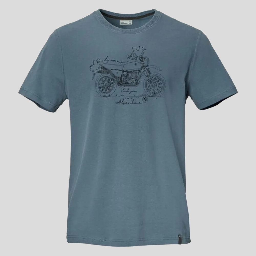 Koszulka BMW Motorrad R 80 G/S – niebieski T-shirt męski, bawełna organiczna