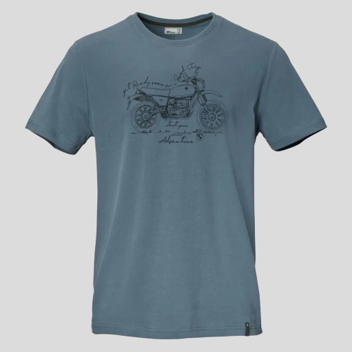 Koszulka BMW Motorrad R 80 G/S – niebieski T-shirt męski, bawełna organiczna