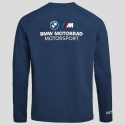 Koszulka BMW Motorrad Motorsport – granatowy longsleeve, Never Stop Challenging