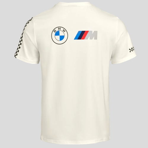 Męska koszulka BMW Motorrad Motorsport – biała, M Motorsport