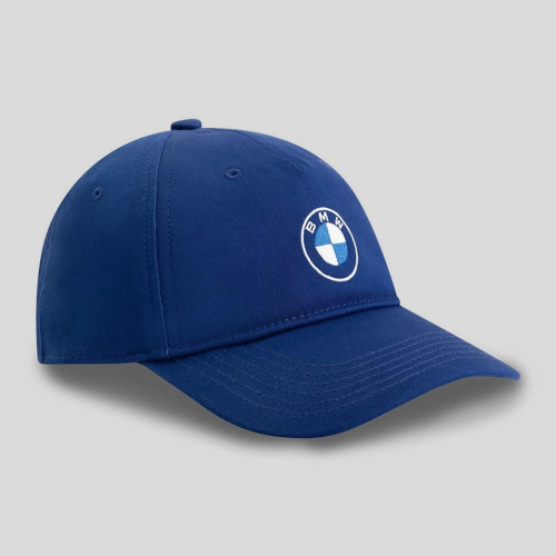 Dziecięca czapka z daszkiem BMW Logo – niebieska, bawełna organiczna
