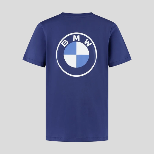 Dziecięca koszulka BMW Logo Reverse – niebieska, bawełna organiczna
