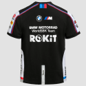 Męska koszulka ROKiT BMW Motorrad WorldSBK Team – czarna, 200 g/m²