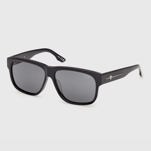 Męskie okulary przeciwsłoneczne BMW Squared Black – UV400, Low Polar