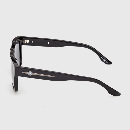 Męskie okulary przeciwsłoneczne BMW Squared Black – UV400, Low Polar
