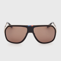 Męskie okulary przeciwsłoneczne BMW M Aviator – tytanowe, Gold/Black UV400